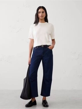 NWT Banana Republic Forever Short Sleeve Sweater